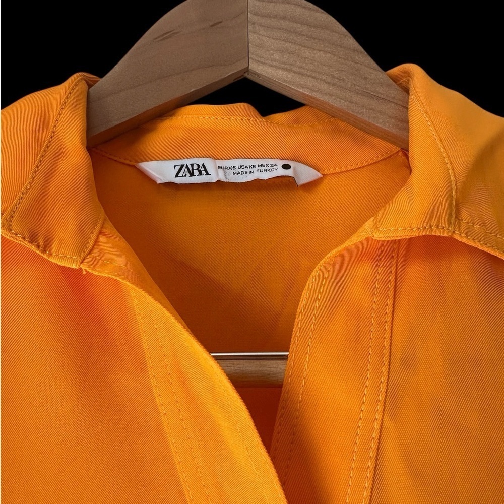 Zara Bright Orange Blouse - Picture 3 of 3